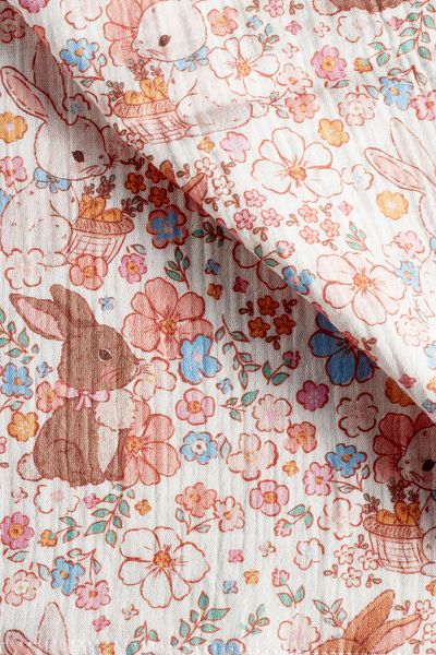 Tuğba Kuğu 2 Layer Muslin Blanket - Summer Vibe - Pattern 2