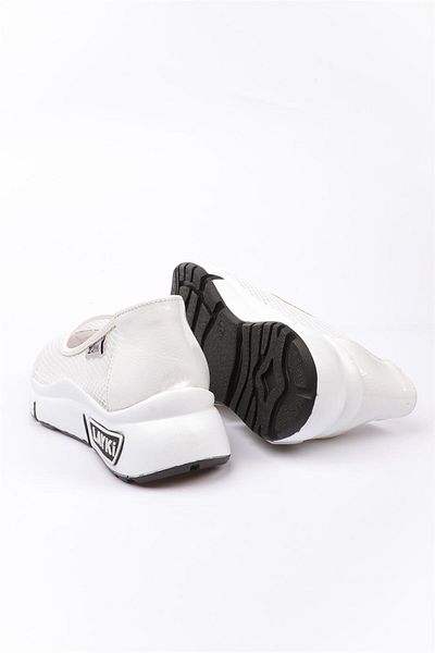 layki Pantofi sport de vară pentru femei Milano White Colored Lux tăiați cu laser