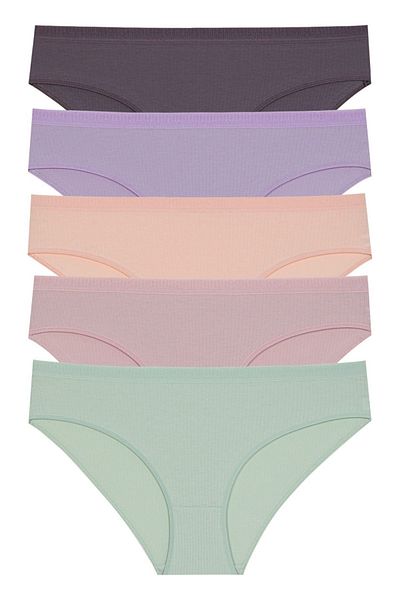 Miss Blue Moon Βαμβακερό εσώρουχο με ραβδώσεις - 5 Pack 3450