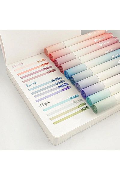 NaSaDAN 3-Piece Soft Tones Highlighter Set 12 Pieces