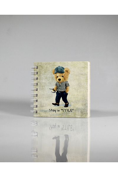 4nio Teddy Bear - Spiral and Notebook