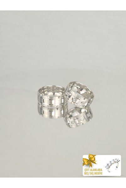 Twem Silver Inci Işıltısı Modern Klasik Uyum 925 Ayar Gümüş Alyans, Nişan Ve Söz Yüzüğü (TEK YÜZÜK FİYATIDIR)