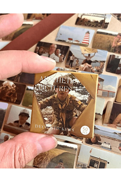 Kağıt Gemi Dükkan صندوق أفلام مونرايز كينغدوم يحتوي على 50 قطعة من الملصقات/زخارف دفتر الملاحظات/الملصقات/الديكورات/ملصقات/الملصقات/الملصقات الخاصة بملكة القمر المرتفع