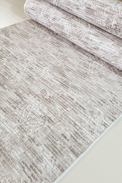 Babil Home Kaymaz Tabanlı Kesme Kabartmalı Salon Koridor Mutfak Hali Vizon Yo...