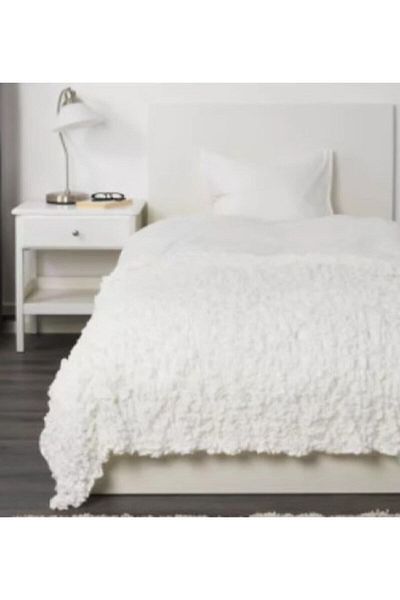 IKEA مفرش سرير أوفيليا أبيض