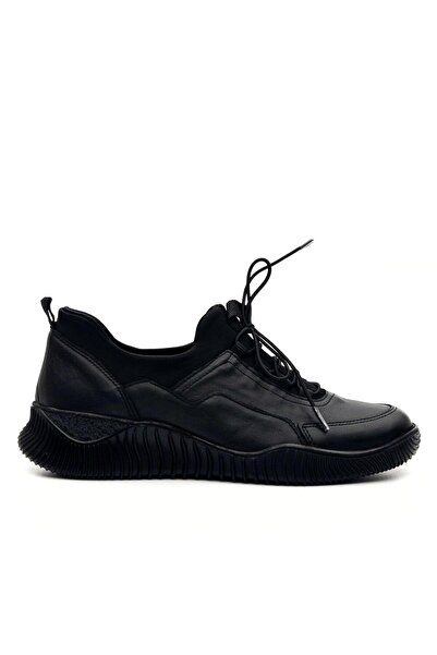 Venüs 1953831 K Women's Genuine Leather Stretch Lacing Thick Sole Casual Shoes
