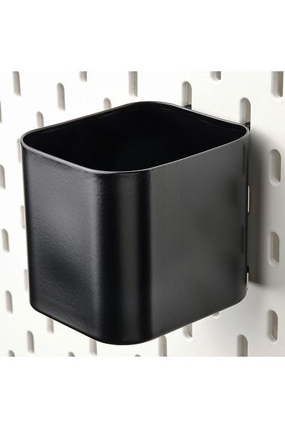 IKEA SKÅDIS Черна дъска за рисуване - Кутия, 7.5x9x8 см, 1 метална част
