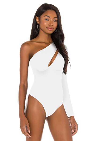 By Kul Design Білий асиметричний жіночий боді