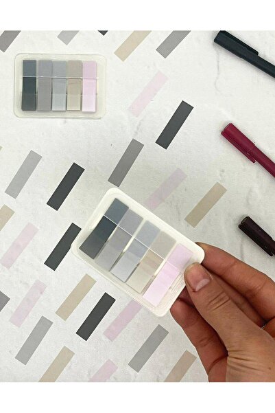 Kağıt Gemi Dükkan Duman 5 Renkli Index Stıcker / Indeks / Post-it / Sticky No...