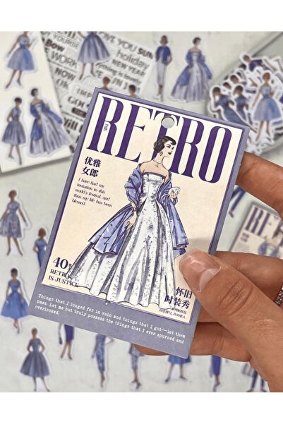 Kağıt Gemi Dükkan 40 قطعة من الملصقات/العلامات/الديكورات ذات الطابع الرجعي/لليوميات/الألبومات/التصميم القديم