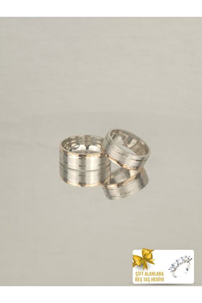 Twem Silver Zarif Denizaltı Ahenk 925 Ayar Gümüş Alyans Çift Alıma Beştaş Hediye (TEK YÜZÜK FİYATIDIR)