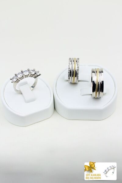 Twem Silver Zamansız Zarafet Çemberi 925 Ayar Gümüş Alyans Çift Alıma Beştaş Hediye (TEK YÜZÜK FİYATIDIR)