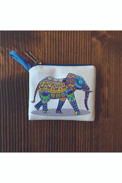Filemo tasarım Poșetă mini cu elefant alb pentru femei