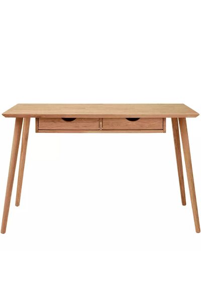 Genel Markalar Ahşap çift çekmeceli rustik çalışma masası