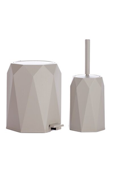 okacih 2 Piece Bathroom Set Trash Can Toilet 2 Pieces