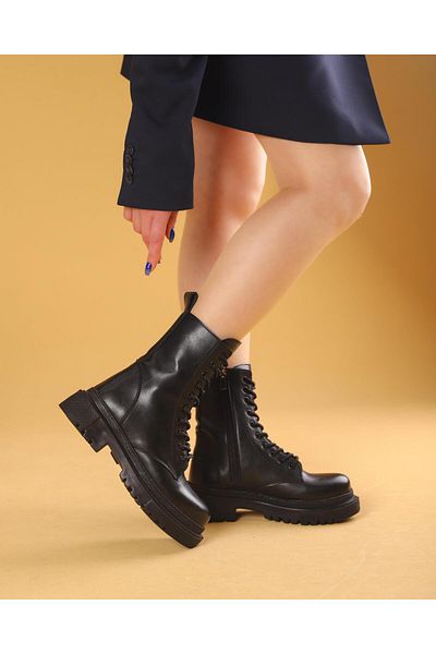 layki Γυναικείες χειμερινές μπότες Golda Black Color