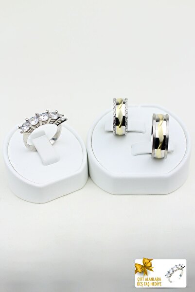 Twem Silver Rüya Güzelliği Denizaltı Bağ 925 Ayar Gümüş Alyans Çift Alıma Beştaş Hediye (TEK YÜZÜK FİYATIDIR)