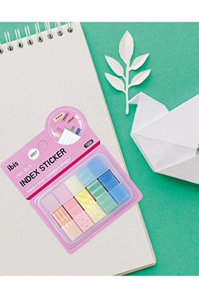 Kağıt Gemi Dükkan Pembe İndeks Sticker/İndex/Postit/Post-it/Kitap Ayracı/Not ...