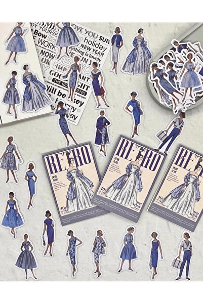 Kağıt Gemi Dükkan 40 قطعة من الملصقات/العلامات/الديكورات ذات الطابع الرجعي/لليوميات/الألبومات/التصميم القديم