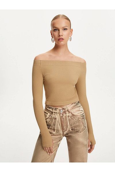 Nocturne Metallic Jersey Top