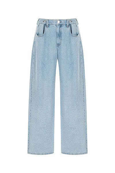 Nocturne Pantaloni Jean cu guler cu talie înaltă