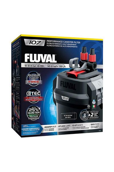 Fluval Aquarium 107 External Filter 550L/H