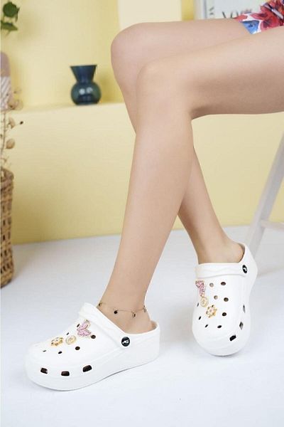 PLN SHOES Παντόφλες Νοσοκομείου Cook Nurse Doctor με βάση το μασάζ υψηλής κλίμακας - Σταυρός