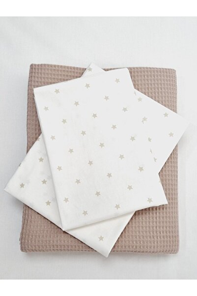 Yada Baby طقم بيكيه وافل موسلين 3 قطع للأطفال والرضع مصنوع من القطن العضوي بن...