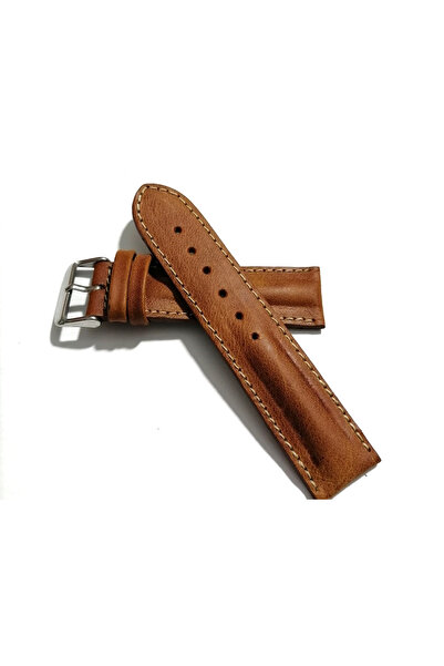 FADO 20 mm Genuine Leather Cord - Curved Taba Suitable for Every Watch