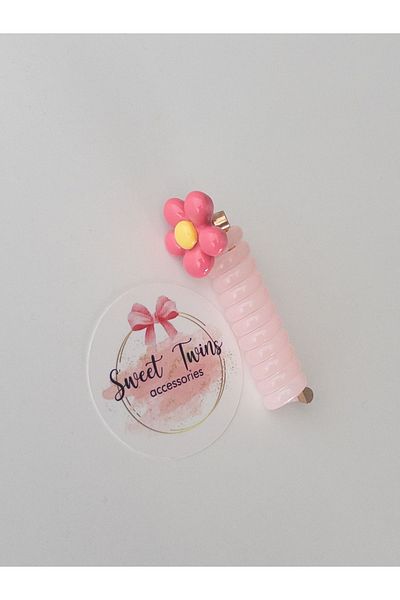 Sweet twins accessories Cataramă cu arc pentru paste - Motiv floral colorat