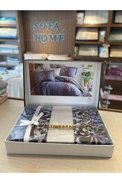 Altınbaşak Double Leona Always Cotton Satin Bedding Set