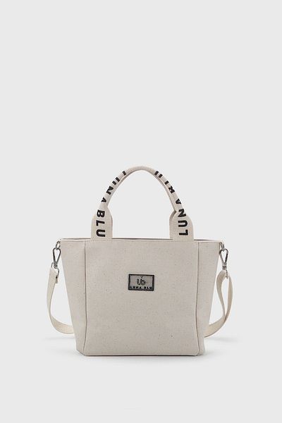 LUNABLU Women's Mini Canvas Fabric Tote Bag