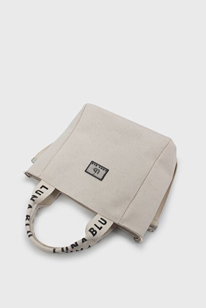 LUNABLU Women's Mini Canvas Fabric Tote Bag