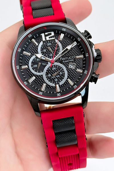 Ferrucci Function Silicone Cord Men's Wristwatch