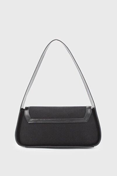 LUNABLU Baguette Bag with Fabric Detailed Cover