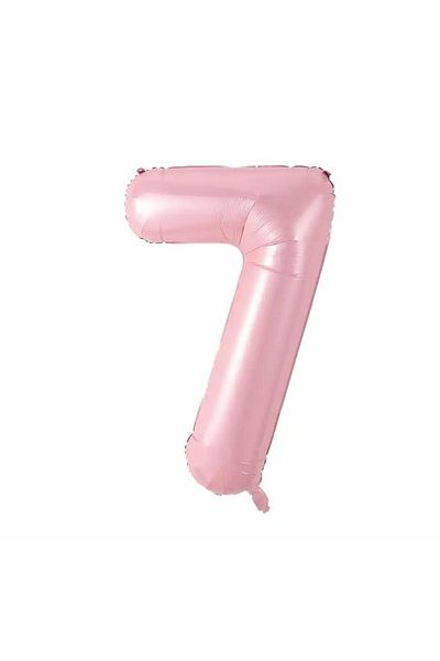 Deniz Party Store Pink 7 Years Old Foil Balloon 34 Inch 76-80 Cm