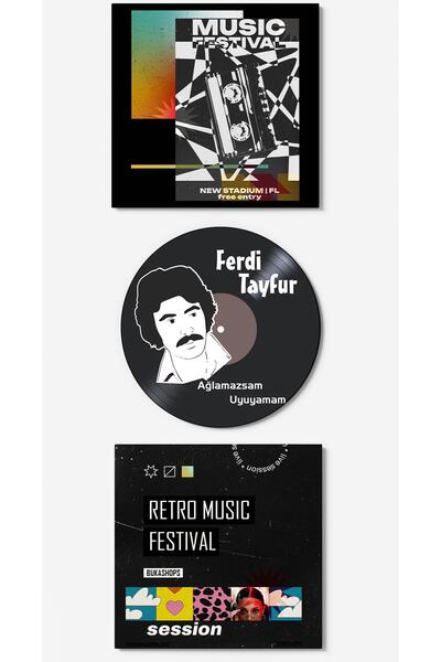 Buka Shops Ferdi Tayfur Plak Duvar Dekoru