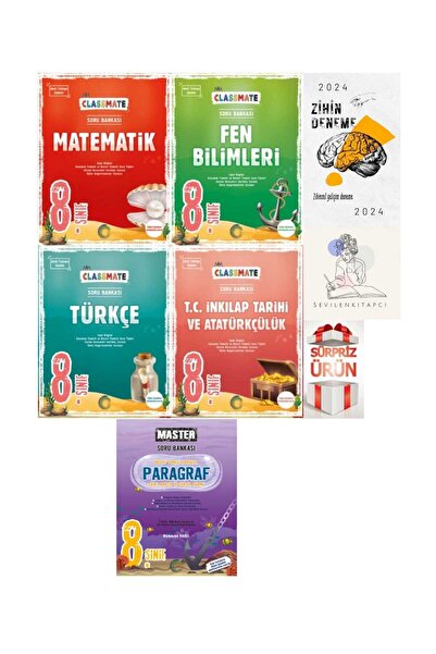 Okyanus Yayıncılık OKYANUS 8.SINIF CLASSMATE TÜM DERSLER SB MASTER PARAGRAF +...