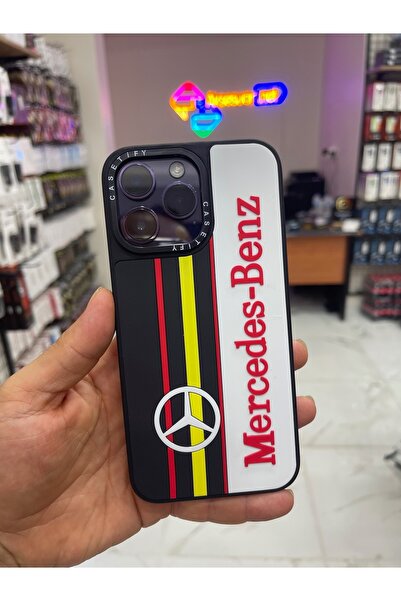 eaksesuarnet İPhone 14 Pro Max Desenli Kabartmalı Silikon Kılıf