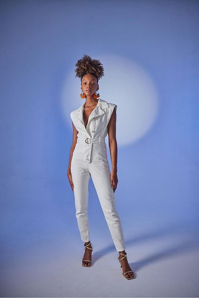 HOLLY LOLLY Perle Jumpsuit White