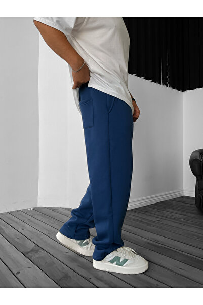 KHAYN 3 İPLİK ŞARDONLU BAGGY PAMUKLU EŞOFMAN ALTI  K1032E