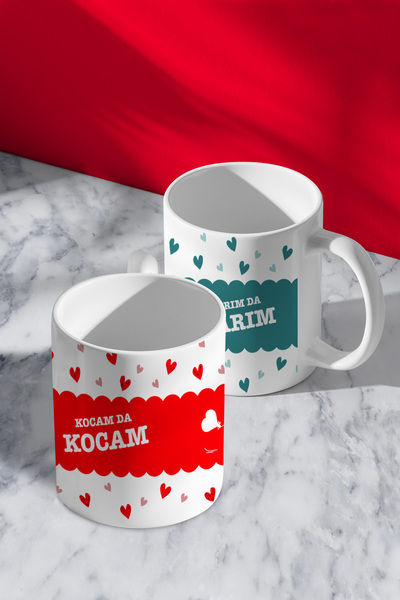 Flipped Kocamda Kocam Karımda Karım Çift Kupa Bardak Seti