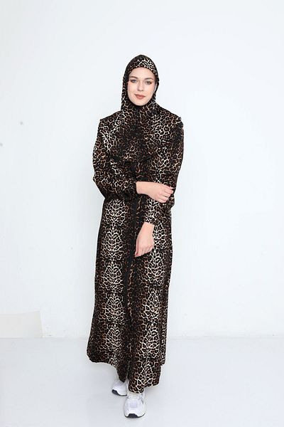 Kutay Collection Γυναικείο φόρεμα προσευχής - Εποχιακό, Ολόσωμο, Με Μαντίλι
