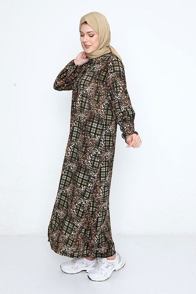 Kutay Collection Εποχιακό φόρεμα προσευχής Hijab με φερμουάρ - Ρούχα κατά του ιδρώτα και ντραπέ Ferace