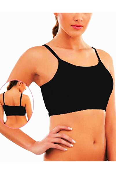 by İGP Modal Prekriveni crni grudnjak sa špagetima - sa uklonjivim ulošcima