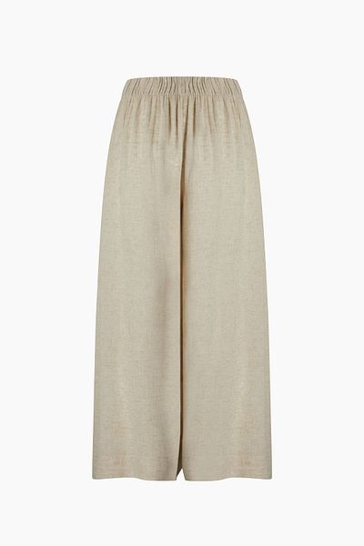 İKİKIZ Linen Look Comfortable Cut Trousers