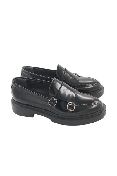 MİLONEK 202412401771   - Men's Black Casual Opening, Double Buckle