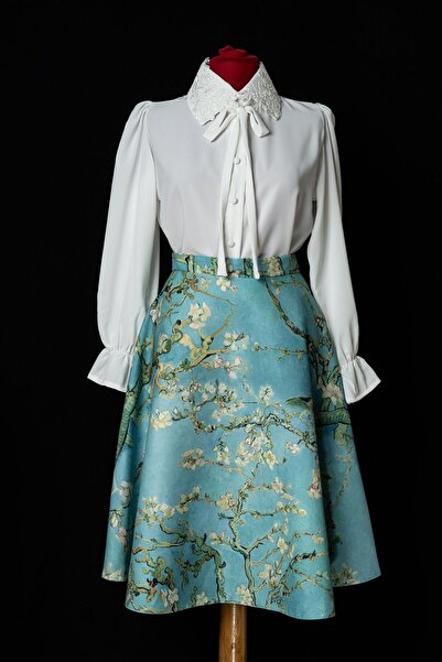 Sihirli Düğmeler Van Gogh Kloş Etek