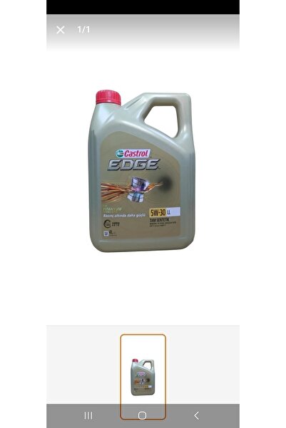 CASTROL Edge 5w 30 Ll 4 Litre Motor Yağı Ü/t:2024