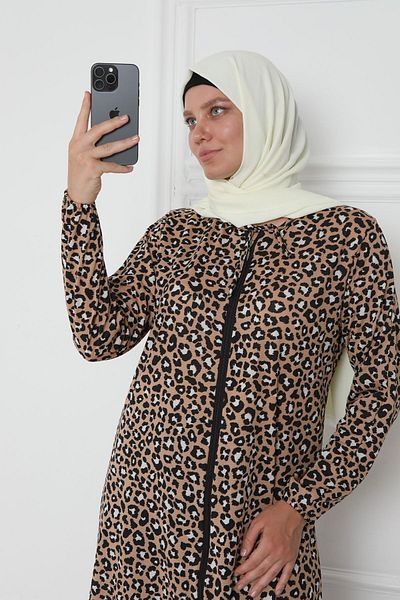 Kutay Collection Zippered Seasonal Hijab Prayer Dress - Anti-Sweat Clothing and Flowy Ferace